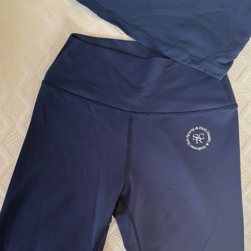 Sporty & Rich Navy Leggings